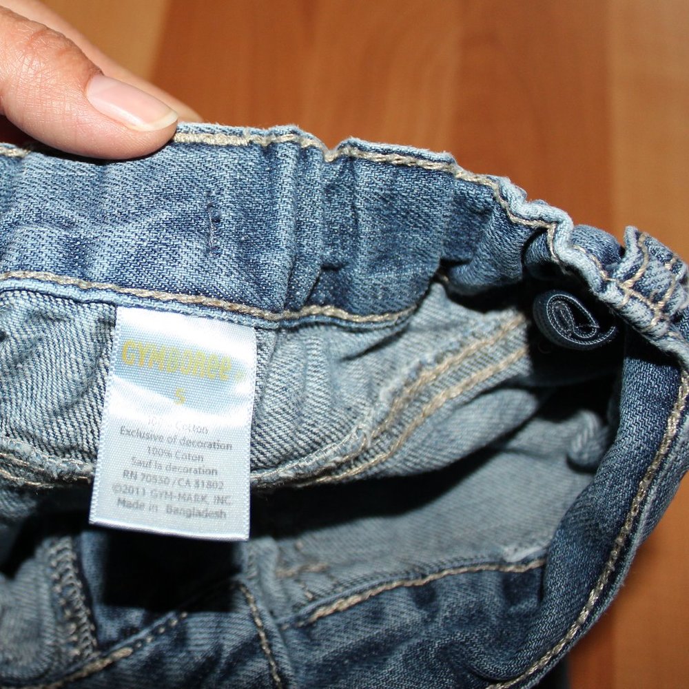 Gymboree 5T Blue Light Wash Boot Cut Jeans Puppy - Picture 10 of 12